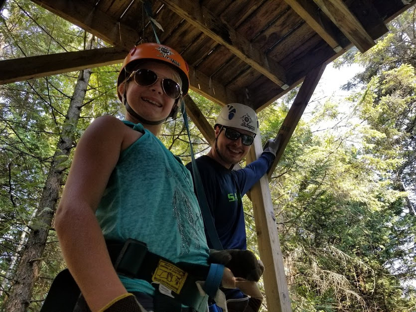 Happy Family at Canopy Zip Line Tour